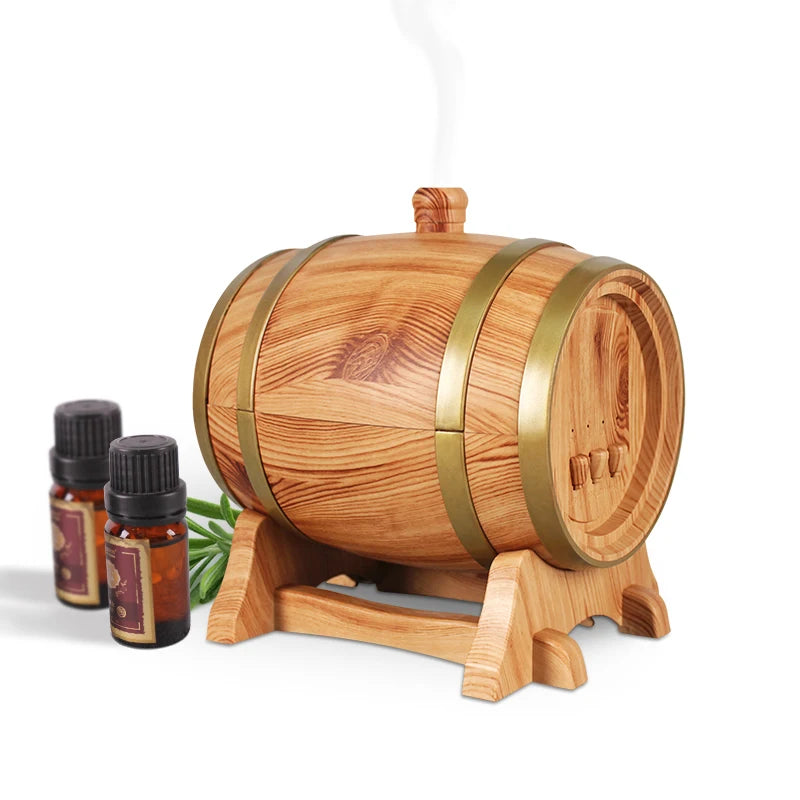 Essential Oil Humidifier with Bluetooth Music Aroma Diffuser Wood Grain