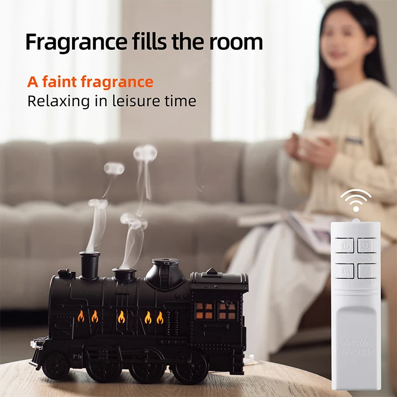 Train Air Humidifier/Essential Oil Aroma Diffusor