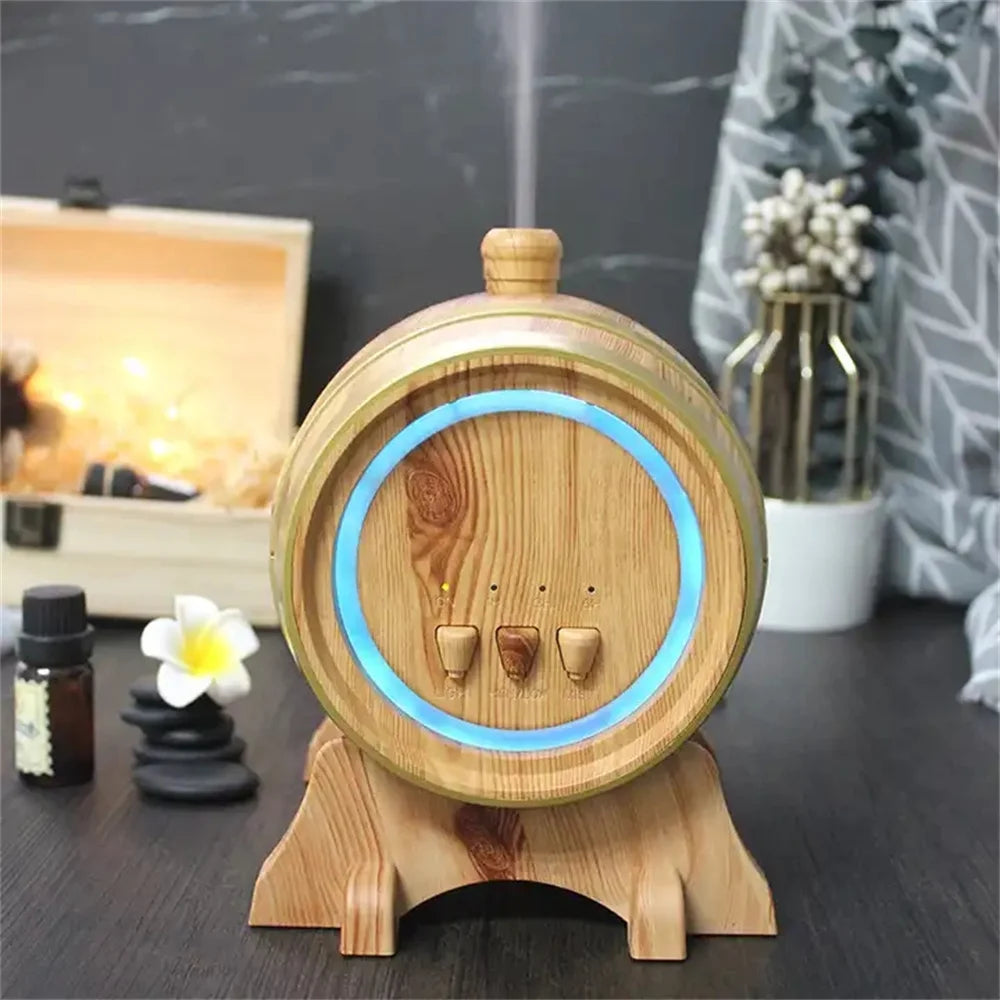 Essential Oil Humidifier with Bluetooth Music Aroma Diffuser Wood Grain