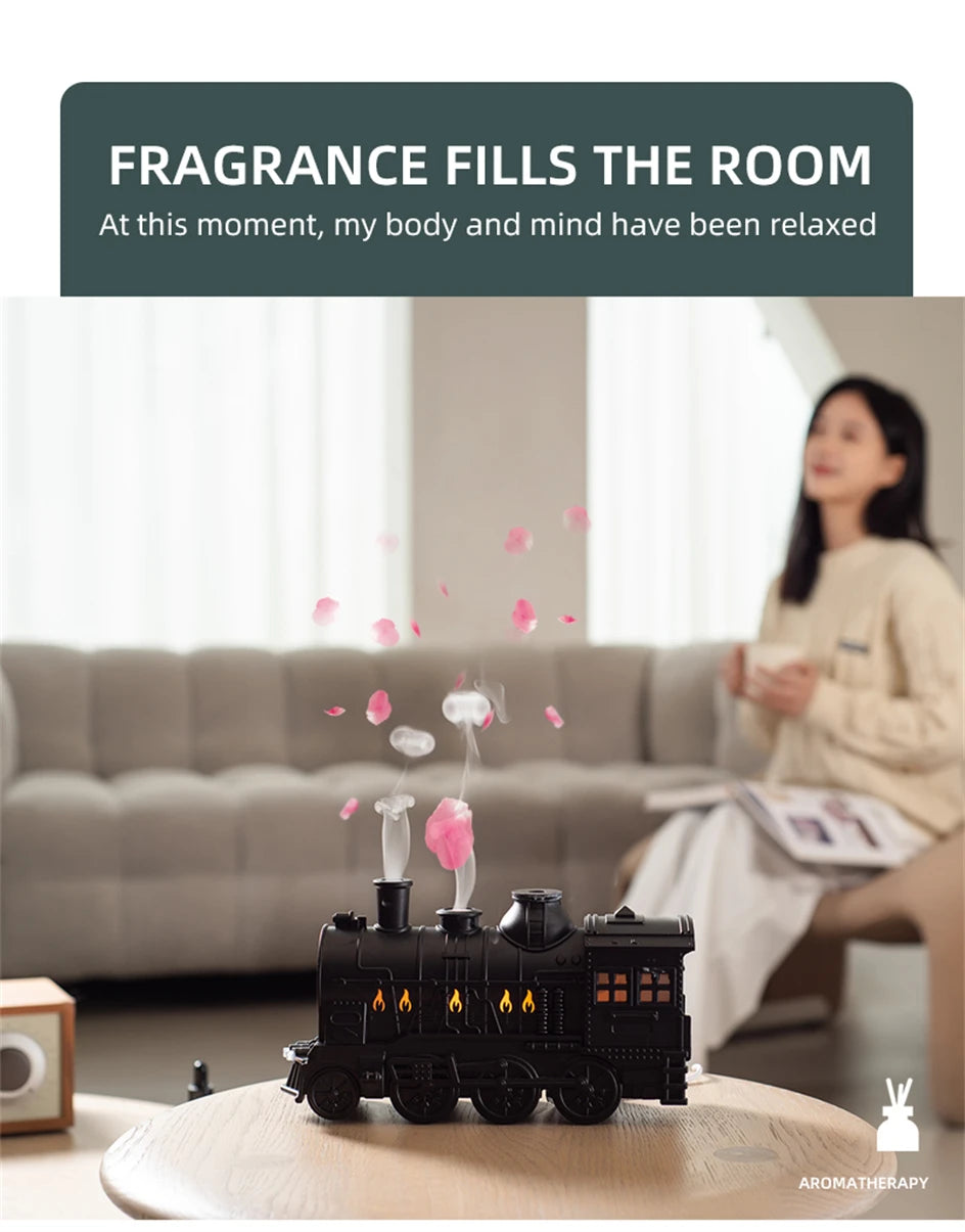 Train Air Humidifier/Essential Oil Aroma Diffusor